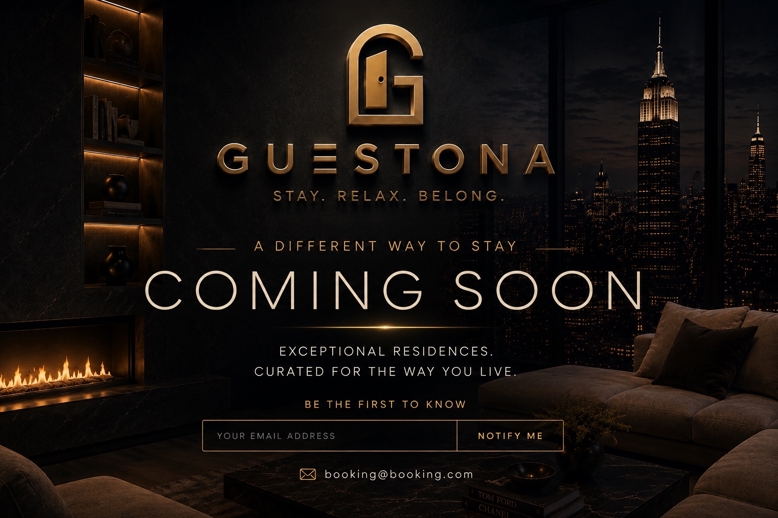 Guestona — Stay. Relax. Belong. — Coming Soon